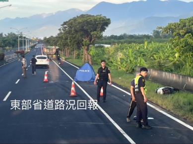 嚴重事故｜砂石車、機車，台11丙壽豐大橋路段車禍！