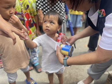 「台灣傳愛到沙巴」。（照片基金會提供）