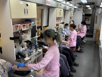 中油公司大林煉油廠響應挽袖捐血義舉