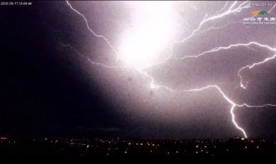 美麗的閃電秀|臺東市娜路彎銀河酒店即時影像