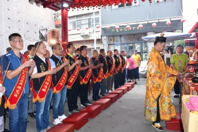 南瑤宮祈安遶境,舉行3天「置天台」儀式。(照片南瑤宮提供)