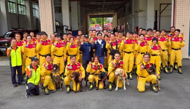 高市特搜馳援花蓮返回陳其邁宣布公假補休2天