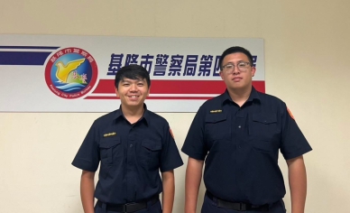 警員變身超人｜休假警員吳悰宇、鄭鈺彣，從基隆奔赴花蓮光復救災。