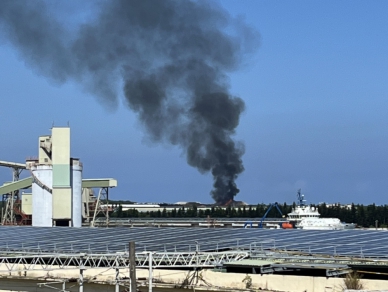 花蓮市美崙垃圾場燒起來了！