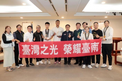 亞青運40面獎牌創紀錄 黃偉哲讚台南選手展現國際級實力