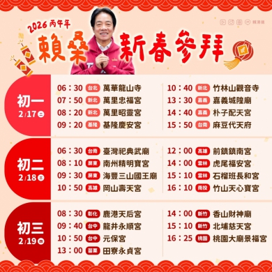 高哲翰講座教授點評賴清德總統春節走春參香祈福「國家意象與治理哲學」