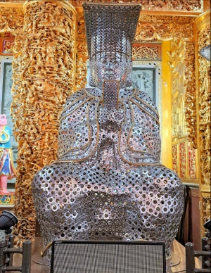 高雄彌陀區元宵嘉年華 220公分高「竹編媽」28日遶境