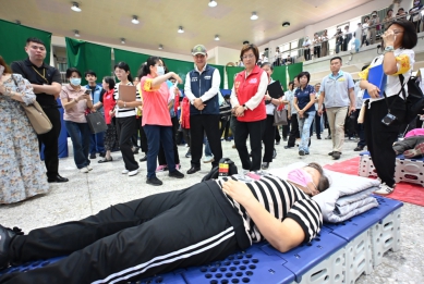 首場「城鎮韌性演習」彰化登場。（照片縣府提供）