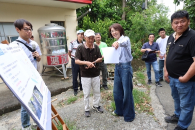 中寮鄉15處農水路急需改善 許縣長會勘核撥2,297萬9千餘元改善