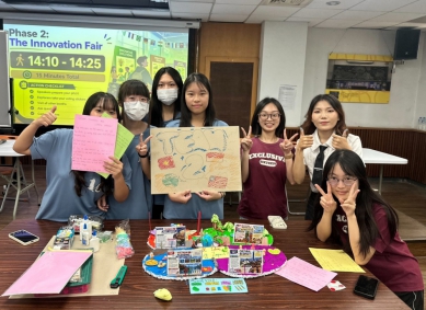 大葉﹁青年英語營﹂，員林高中校園登場。（照片大葉提供）