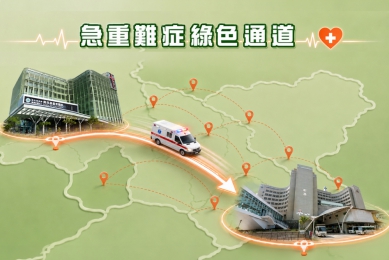 彰基建置「員基聯防、彰基接棒﹂急重症綠色通道。(照片彰基提供)