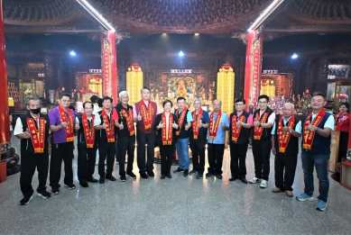 媽祖祈福文化節,13尊媽祖齊聚普天宮。(照片縣府提供)