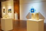 慶祝美術節，大葉造藝系在設藝學院一樓辦展覽。