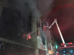 ﹁防疫旅館﹂大火，造成4人死亡，其中1人為消防員。（照片縣府提供）