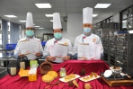 「防疫養生盃」國際養生美食大賽，中州3位餐廚老師勇奪團體賽金獎及個人賽三金二銀佳績。（照片中州提供） 　 　