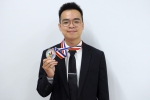 大葉英語系越籍學生陳文達，獲選「2023年心靈大使」。（照片大葉提供）