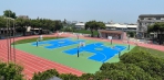 員東國小啟用「運動操場、球場和多功能PU跑道、看台」。（照片縣府提供）