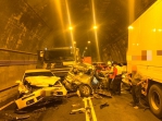 宜蘭新澳隧道追撞16車釀1死 砂石車司機稱「恍神」 涉過失致死罪20萬元交保