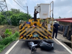 台電工程車倒車撞死高雄母子向家屬慰問致意