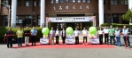 彰化縣第10個鄉鎮市「MOOVO」公共自行車，永靖高工啟用。（照片縣府提供）