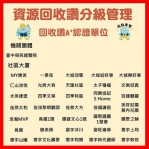台中資源回收成果豐259個單位取得A+級認證1019個單位獲得A級認證