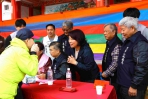 嘉義市九華山地藏庵冬令救濟助弱勢 市長黃敏惠等人感謝發揮慈悲大愛！
