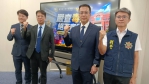 杜絕毒、酒駕，檢察長黃智勇（左2）、襄閱王銘仁（左1）和縣警局長陳世煌（右2）宣示嚴辦。（照片記者林碧珠攝）