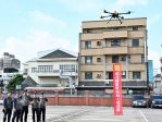 彰化縣警局成立﹁無人機隊﹂。（照片縣府提供）