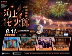 2026澎湖國際海上花火節進入倒數第3場 國際煙火最終章!阿根廷CADENACI SA 8月11日登場 南美風情點亮2026澎湖花火夏夜 除了花火節外,也推薦旅客放慢腳步,走進聚落、品嚐在地美食、探索海灣與人文景點,安排一趟更完整的深度旅行。而夏季花火熱情過後,澎湖秋冬旅遊同樣精彩,今年11月也將再度辦理「澎湖大行軍」,串聯跨海大橋、軍事文化體驗及在地特色美食,邀請旅客從盛夏一路玩到秋冬,感受澎湖四季不同的旅遊魅力。