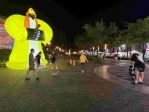 全台最高規格城隍爺大型氣膜 嘉義城隍廟迎諸羅城隍夜巡 嘉義文化公園亮相